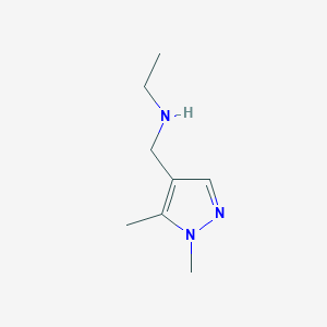 molecular formula C8H15N3 B2491587 N-[(1,5-Dimethyl-1H-pyrazol-4-yl)methyl]-N-ethylamin CAS No. 952195-00-5