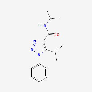 molecular formula C15H20N4O B2491592 1-phenyl-N,5-di(propan-2-yl)-1H-1,2,3-triazole-4-carboxamide CAS No. 954788-58-0