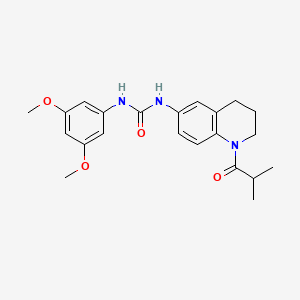 1-(3,5-Dimethoxyphenyl)-3-(1-isobutyryl-1,2,3,4-tetrahydroquinolin-6-yl)urea