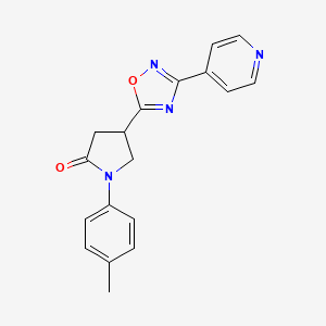 1-(4-Methylphenyl)-4-[3-(4-pyridyl)-1,2,4-oxadiazol-5-yl]-2-pyrrolidinone