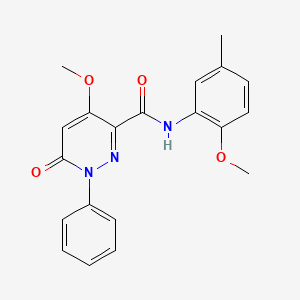 4-methoxy-N-(2-methoxy-5-methylphenyl)-6-oxo-1-phenyl-1,6-dihydropyridazine-3-carboxamide