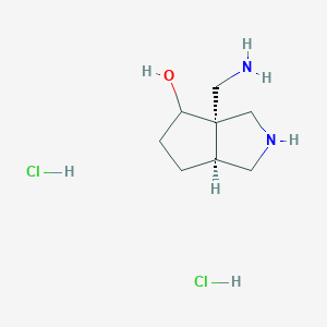 (3As,6aS)-3a-(aminomethyl)-2,3,4,5,6,6a-hexahydro-1H-cyclopenta[c]pyrrol-4-ol;dihydrochloride