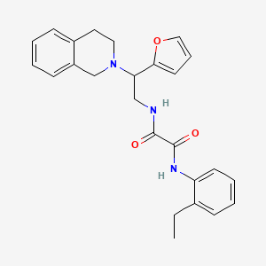 N1-(2-(3,4-dihydroisoquinolin-2(1H)-yl)-2-(furan-2-yl)ethyl)-N2-(2-ethylphenyl)oxalamide