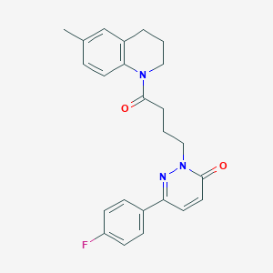 6-(4-fluorophenyl)-2-(4-(6-methyl-3,4-dihydroquinolin-1(2H)-yl)-4-oxobutyl)pyridazin-3(2H)-one