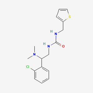 molecular formula C16H20ClN3OS B2491658 1-(2-(2-氯苯基)-2-(二甲基氨基)乙基)-3-(噻吩-2-基甲基)脲 CAS No. 1206994-32-2