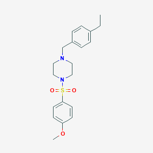 molecular formula C20H26N2O3S B249167 1-(4-Ethyl-benzyl)-4-(4-methoxy-benzenesulfonyl)-piperazine 
