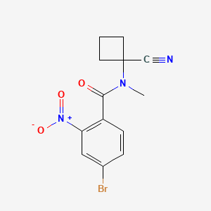 4-Bromo-N-(1-cyanocyclobutyl)-N-methyl-2-nitrobenzamide