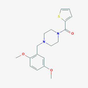 molecular formula C18H22N2O3S B249171 1-(2,5-Dimethoxybenzyl)-4-(2-thienylcarbonyl)piperazine 