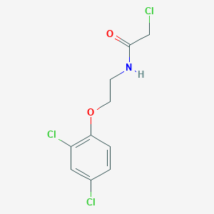 molecular formula C10H10Cl3NO2 B2491728 2-氯-N-[2-(2,4-二氯苯氧基)乙基]乙酰胺 CAS No. 138505-75-6