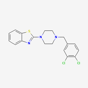 molecular formula C18H17Cl2N3S B2491733 2-[4-(3,4-Dichlorobenzyl)piperazino]-1,3-benzothiazole CAS No. 478076-97-0