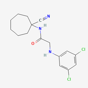 B2491737 N-(1-cyanocycloheptyl)-2-[(3,5-dichlorophenyl)amino]acetamide CAS No. 1147496-61-4