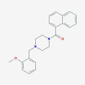 molecular formula C23H24N2O2 B249176 1-(2-Methoxybenzyl)-4-(1-naphthoyl)piperazine 