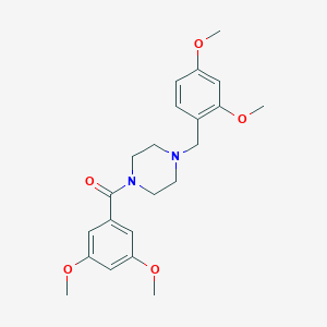 molecular formula C22H28N2O5 B249177 [4-(2,4-Dimethoxy-benzyl)-piperazin-1-yl]-(3,5-dimethoxy-phenyl)-methanone 