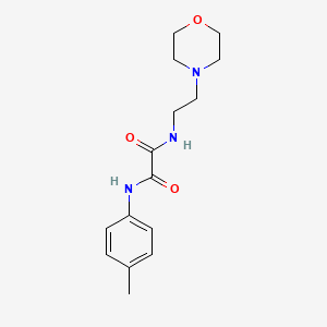 molecular formula C15H21N3O3 B2491776 N'-(4-甲基苯基)-N-(2-吗啉-4-基乙基)氧代胺 CAS No. 425626-48-8