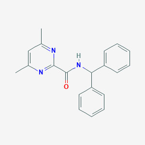 B2491796 N-Benzhydryl-4,6-dimethylpyrimidine-2-carboxamide CAS No. 2415631-80-8