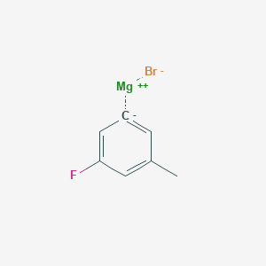 molecular formula C7H6BrFMg B2491800 3-氟-5-甲基苯基镁溴化物 CAS No. 908138-51-2