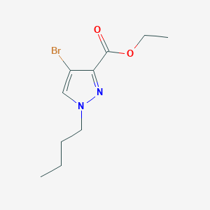 molecular formula C10H15BrN2O2 B2491835 ethyl 4-bromo-1-butyl-1H-pyrazole-3-carboxylate CAS No. 1855941-34-2