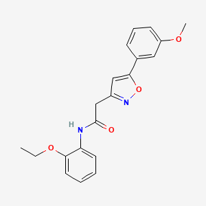 molecular formula C20H20N2O4 B2491839 N-(2-ethoxyphenyl)-2-(5-(3-methoxyphenyl)isoxazol-3-yl)acetamide CAS No. 952986-14-0
