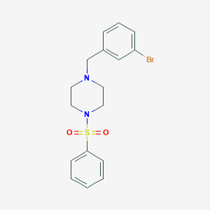 molecular formula C17H19BrN2O2S B249184 1-(3-Bromobenzyl)-4-(phenylsulfonyl)piperazine 