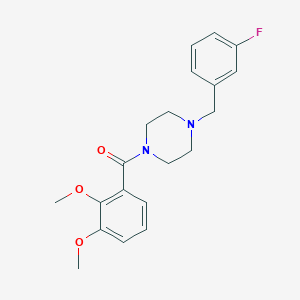 molecular formula C20H23FN2O3 B249185 1-(2,3-Dimethoxybenzoyl)-4-(3-fluorobenzyl)piperazine 