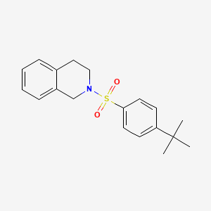 molecular formula C19H23NO2S B2491862 2-(4-Tert-butylbenzenesulfonyl)-1,2,3,4-tetrahydroisoquinoline CAS No. 309285-52-7