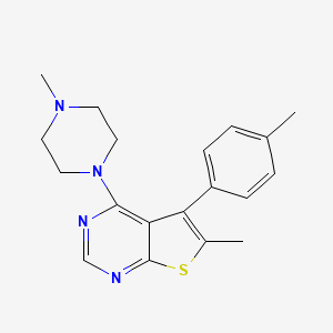 6-Methyl-4-(4-methylpiperazin-1-yl)-5-(p-tolyl)thieno[2,3-d]pyrimidine