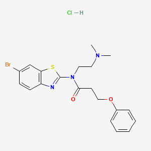 N-(6-bromobenzo[d]thiazol-2-yl)-N-(2-(dimethylamino)ethyl)-3-phenoxypropanamide hydrochloride
