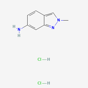 molecular formula C8H11Cl2N3 B2491902 2-Methylindazol-6-amine;dihydrochloride CAS No. 221682-00-4