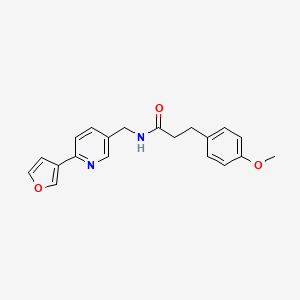 molecular formula C20H20N2O3 B2491905 N-((6-(呋喃-3-基)吡啶-3-基)甲基)-3-(4-甲氧基苯基)丙酰胺 CAS No. 2034386-53-1