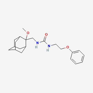 molecular formula C21H30N2O3 B2491908 1-(((1R,3S,5r,7r)-2-methoxyadamantan-2-yl)methyl)-3-(2-phenoxyethyl)urea CAS No. 1797331-54-4