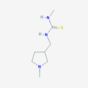 molecular formula C8H17N3S B2491915 1-Methyl-3-[(1-methylpyrrolidin-3-yl)methyl]thiourea CAS No. 1593403-25-8