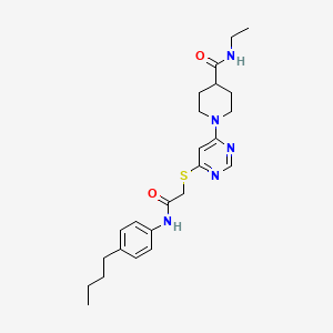 molecular formula C24H33N5O2S B2491917 N-(2,5-dimethylbenzyl)-3-[3-(2-fluorophenyl)isoxazol-4-yl]propanamide CAS No. 1189980-41-3