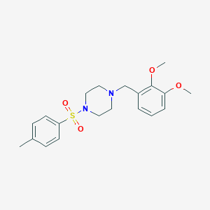 molecular formula C20H26N2O4S B249192 1-(2,3-Dimethoxybenzyl)-4-[(4-methylphenyl)sulfonyl]piperazine 