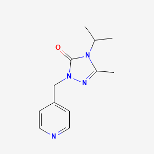 molecular formula C12H16N4O B2491929 3-甲基-4-(异丙基)-1-[(吡啶-4-基)甲基]-4,5-二氢-1H-1,2,4-三唑-5-酮 CAS No. 2199302-63-9