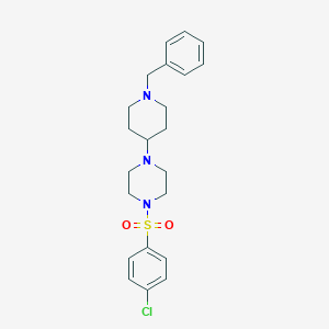 molecular formula C22H28ClN3O2S B249194 1-(1-Benzyl-piperidin-4-yl)-4-(4-chloro-benzenesulfonyl)-piperazine 