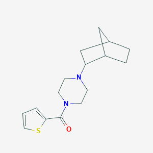 molecular formula C16H22N2OS B249195 1-Bicyclo[2.2.1]hept-2-yl-4-(2-thienylcarbonyl)piperazine 