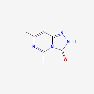 molecular formula C7H8N4O B2491990 5,7-dimethyl-2H,3H-[1,2,4]triazolo[4,3-c]pyrimidin-3-one CAS No. 101208-60-0