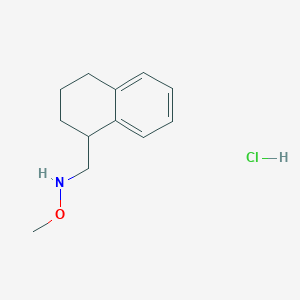 molecular formula C12H18ClNO B2492006 甲氧基[(1,2,3,4-四氢萘-1-基)甲基]胺 盐酸盐 CAS No. 2044872-18-4