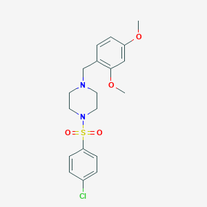 1-[(4-Chlorophenyl)sulfonyl]-4-(2,4-dimethoxybenzyl)piperazine
