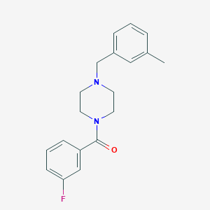 molecular formula C19H21FN2O B249203 1-(3-Fluorobenzoyl)-4-(3-methylbenzyl)piperazine 