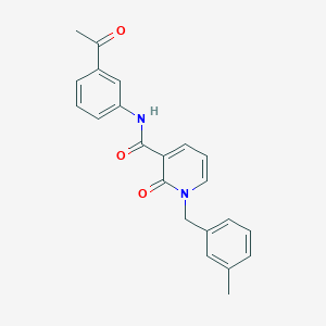 N-(3-acetylphenyl)-1-(3-methylbenzyl)-2-oxo-1,2-dihydropyridine-3-carboxamide