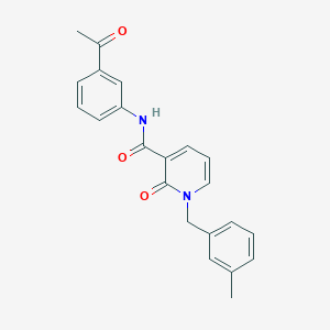 N-(3-acetylphenyl)-1-[(3-methylphenyl)methyl]-2-oxo-1,2-dihydropyridine-3-carboxamide