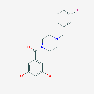 molecular formula C20H23FN2O3 B249206 1-(3,5-Dimethoxybenzoyl)-4-(3-fluorobenzyl)piperazine 
