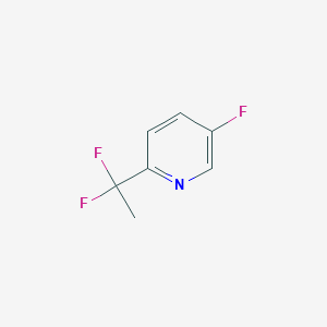 molecular formula C7H6F3N B2492065 2-(1,1-Difluoroethyl)-5-fluoropyridine CAS No. 2490420-69-2