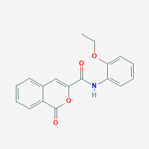 molecular formula C18H15NO4 B2492098 N-(2-ethoxyphenyl)-1-oxo-1H-isochromene-3-carboxamide CAS No. 900897-59-8