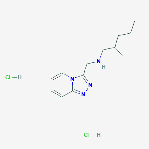 molecular formula C13H22Cl2N4 B2492103 (2-Methylpentyl)({[1,2,4]triazolo[4,3-a]pyridin-3-ylmethyl})amine dihydrochloride CAS No. 1240527-76-7