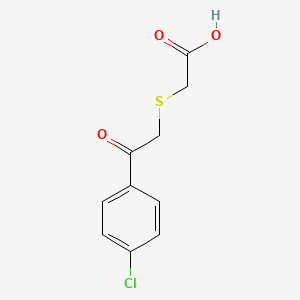 molecular formula C10H9ClO3S B2492113 2-{[2-(4-Chlorophenyl)-2-oxoethyl]sulfanyl}acetic acid CAS No. 153783-86-9