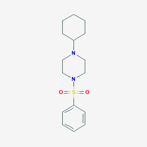 molecular formula C16H24N2O2S B249212 1-Cyclohexyl-4-(phenylsulfonyl)piperazine 