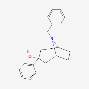 molecular formula C20H23NO B2492140 8-苄基-3-苯基-8-氮杂双环[3.2.1]辛-3-醇 CAS No. 179482-90-7