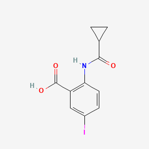 2-(Cyclopropanecarboxamido)-5-iodobenzoic acid